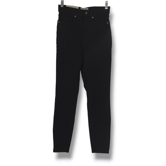 NWT Everlane Way-High Organic Cotton Blend Crop Skinny Jeans Sz. 27x26.50 Black - Picture 3 of 16